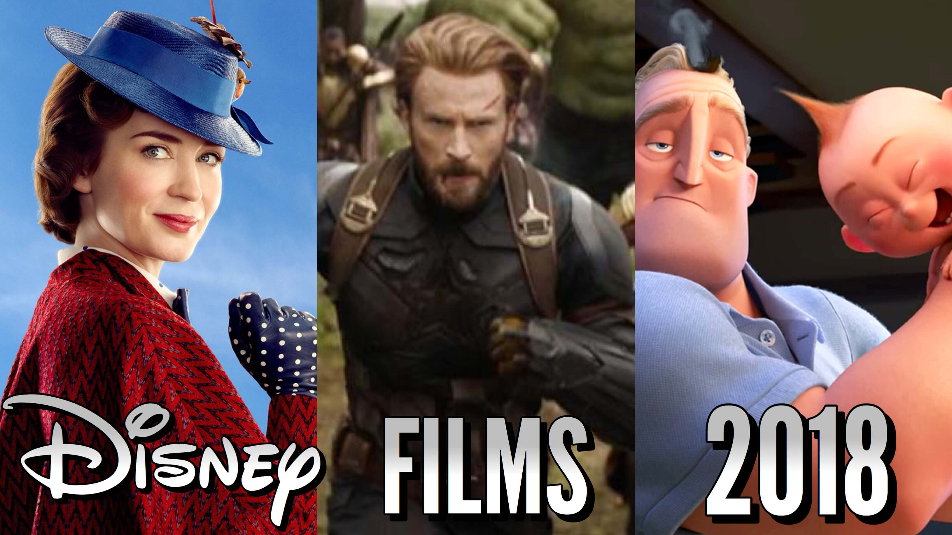 Disney Films Hitting Theaters In 2018!