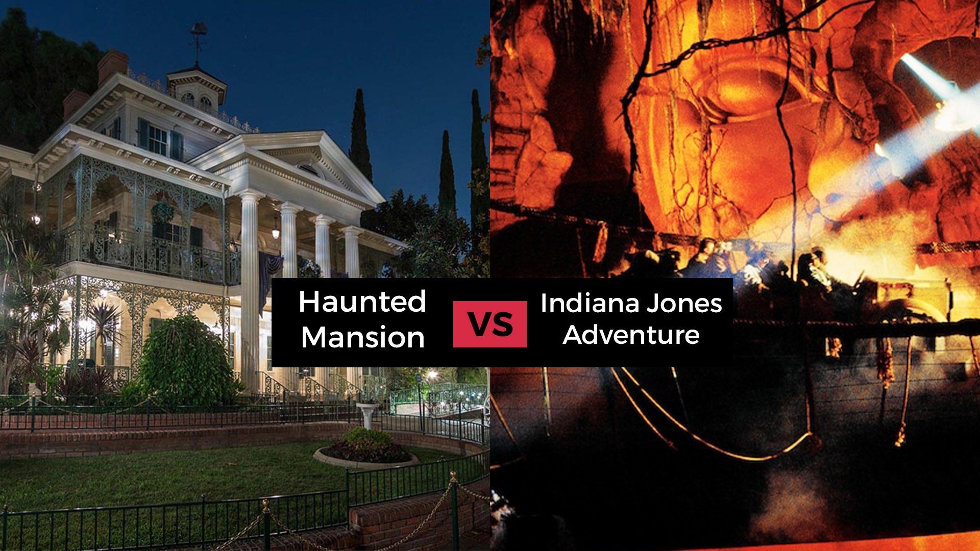 Disneyland Tournament Final Four: Haunted Mansion vs Indiana Jones Adventure