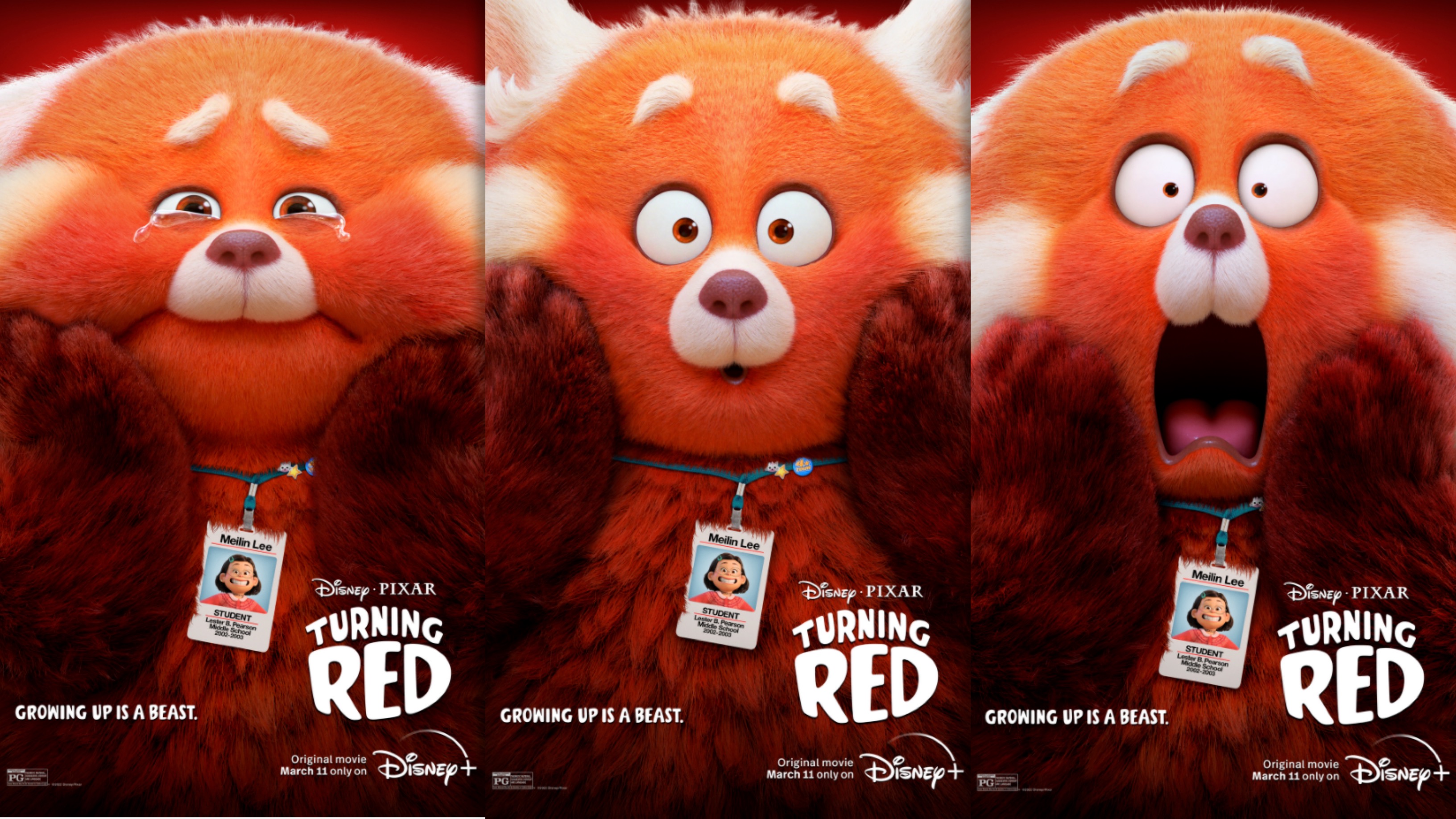 Pixar’s ‘Turning Red’ Hitting Disney+ in One Month, Check Out The New Posters