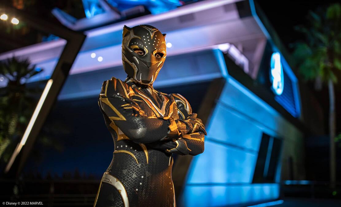 ‘Black Panther: Wakanda Forever’ Characters Arrive at Avengers Campus