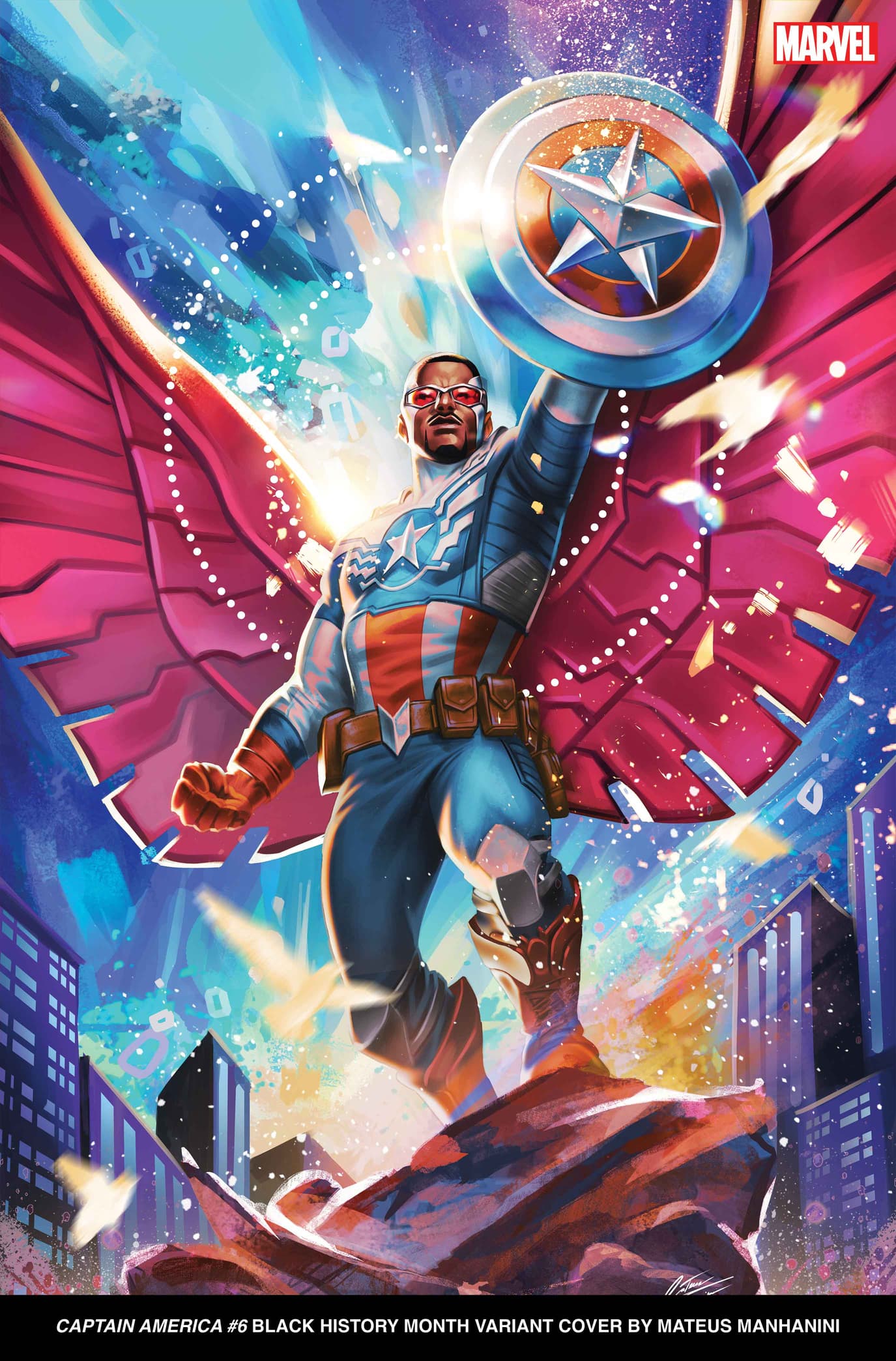Marvel Black History Month Variant Cover Captain America