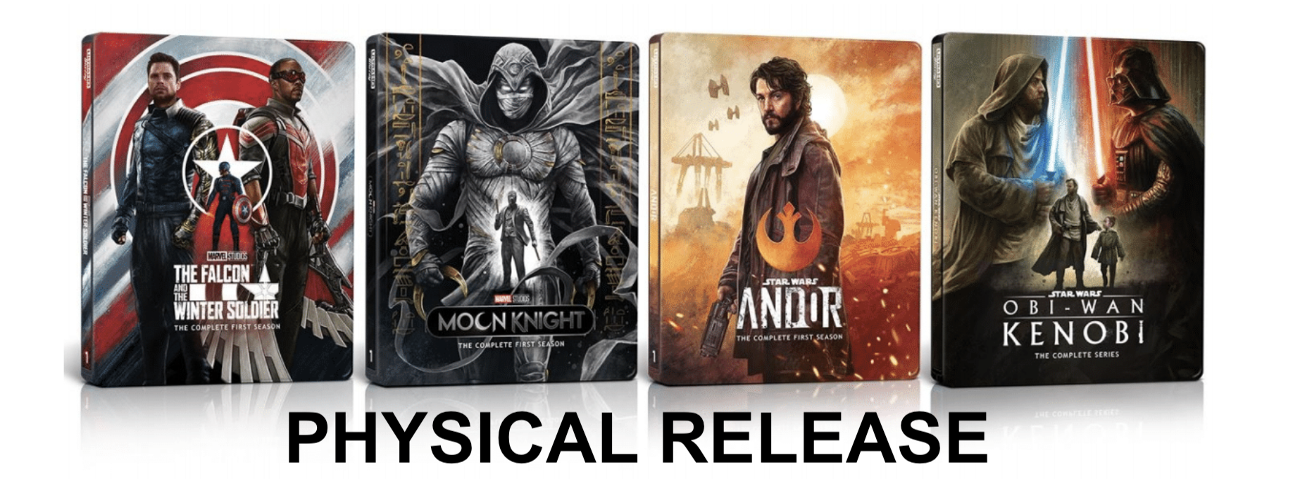 ‘Andor’, ‘Obi-Wan Kenobi’, ‘Moon Knight’, and ‘The Falcon and the Winter Soldier’ To Get Physical Releases